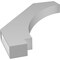 Ekena Millwork 3 1/2-in. W x 28-in. D x 36-in. H Imperial Architectural Grade PVC Knee Brace BRCP035X28X36IMP - alternate 5